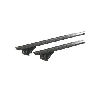 NORDRIVE SILENZIO BLACK RAIL, COMPLETE SET ALUMINIUM ROOF BARS - M - EVOS RA