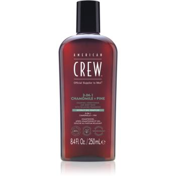 American Crew 3 in 1 Chamimile + Pine 3 v 1 šampón, kondicionér a sprchový gél pre mužov 250 ml