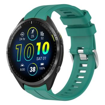 SILICONE Vymeniteľný remienok pre Garmin Forerunner 965 tmavozelený