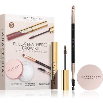 Anastasia Beverly Hills Full & Feathered Brow Kit Mini sada na obočie odtieň Soft Brown