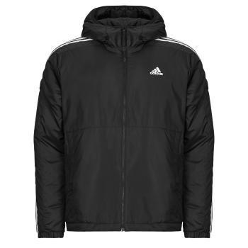 adidas  Essentials 3-Stripes Insulated Hooded Jacket  Bundy Čierna