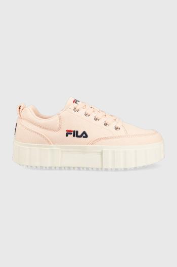 Tenisky Fila Sandblast dámske, oranžová farba, FFW0062