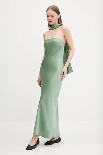 Šaty Abercrombie & Fitch zelená farba, maxi, priliehavé, KI159-5446