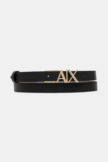 Kožený opasok Armani Exchange hnedá farba, XW002127 AF17157