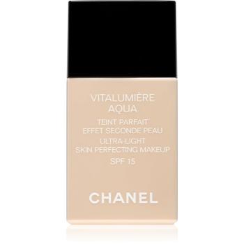 Chanel Vitalumière Aqua ultra ľahký make-up pre žiarivý vzhľad pleti odtieň 50 Beige SPF 15  30 ml