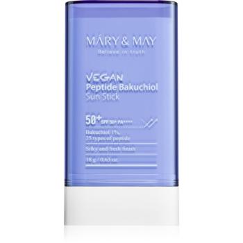 MARY & MAY Peptide Bakuchiol Sun Stick opaľovací krém v tyčinke s protivráskovým účinkom SPF 50+ 18 g