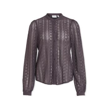 Vila  Noos Chikka Lace Shirt L/S - Plum Perfect  Blúzka Fialová