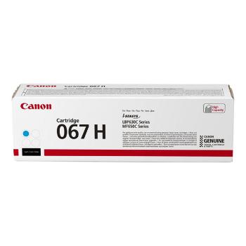 Canon originál toner 067 H C, cyan, 2350str., 5105C002, high capacity, Canon LBP631Cdw, LBP633Cdw, MF651Cw, MF655Cdw, MF657Cdw, O, azurová