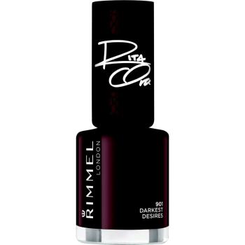 Rimmel 60 Seconds By Rita Ora rýchloschnúci lak na nechty odtieň 901 Darkest Desires 8 ml