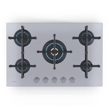 Klarstein Illuminosa 5 plynová varná doska 5-horáková Sabaf horák z nehrdzavejúcej ocele