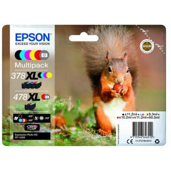 Epson 378XL+478XL C13T379D4010 barevná (CMYK) sada originálna cartridge