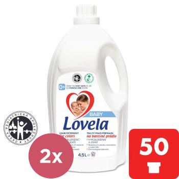 2 x LOVELA Baby tekutý prací prípravok na farebnú bielizeň 4,5 l / 50 pracích dávok
