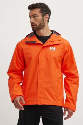 Bunda Helly Hansen pánska, oranžová farba, prechodná