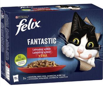 FELIX Fantastic cat Multipack v želé kapsičky pre mačky 12x85g