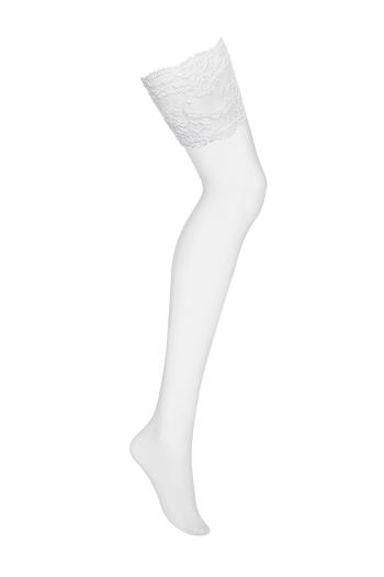 Biele podväzkové pančuchy White stockings 810
