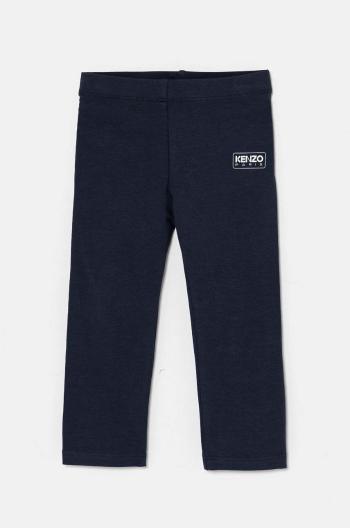 Detské legíny Kenzo Kids tmavomodrá farba, jednofarebné, K60656