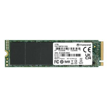 TRANSCEND TS1TMTE115S 1TB, M.2 2280, PCIe Gen3x4, NVMe, TLC, DRAM-less