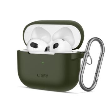 Tech-Protect Silicone Hook puzdro na Apple AirPods 3, zelené