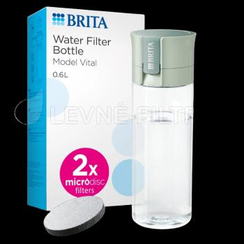 BRITA Fill&Go Vital filtračná fľaša na vodu, zelená 0.6 l