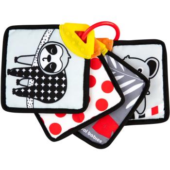 Canpol babies BabiesBoo Sensory Cards with Teether otočná knižka s hryzadielkom 1 ks