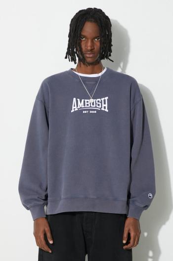 Bavlnená mikina AMBUSH Graphic Crewneck Insignia pánska, s nášivkou, BMBA001S24FLE