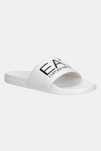 Šľapky EA7 Emporio Armani dámske, biela farba, AF15118.7X000108