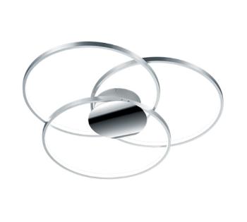 LED stropné osvetlenie Trio Sedona hliník 673210306