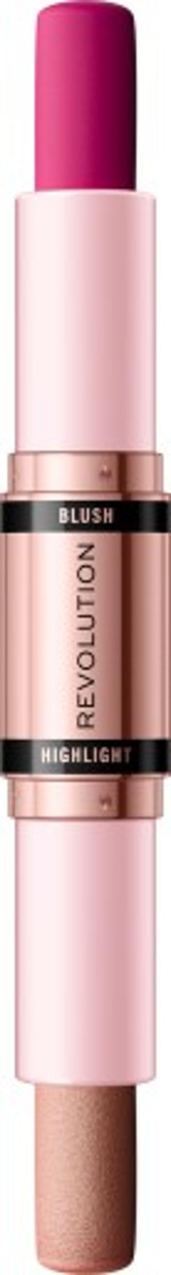 Revolution Tvárenka a rozjasňovač 2v1 (Blush & Highlight Stick) 8,6 g Mauve Glow