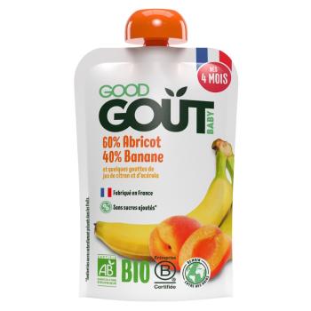 GOOD GOUT BIO Marhuľa s banánom 120 g