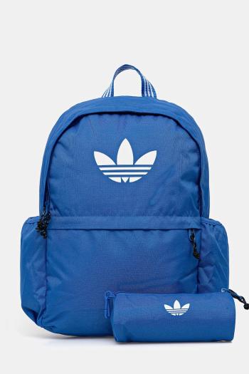 Ruksak adidas Originals modrá farba, veľký, s potlačou, JW0314