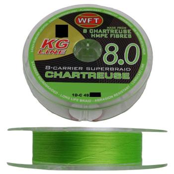 Wft splietaná šnúra kg 8.0 chartreuse 150 m - 0,16 mm 22 kg