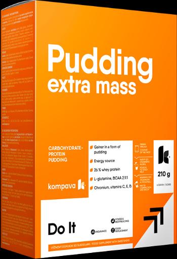 KOMPAVA Extra Mass Puding vanilka-čokoláda vrecká 6 x 35 g