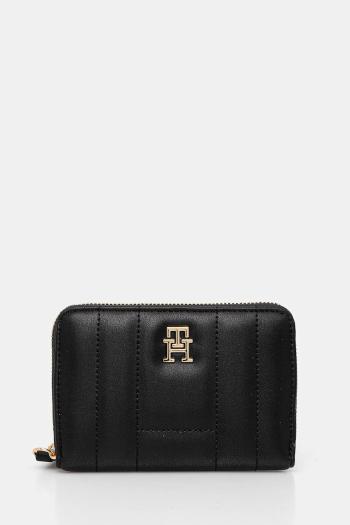 Peňaženka Tommy Hilfiger dámska, čierna farba, AW0AW17476