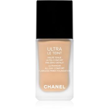 Chanel Ultra Le Teint Flawless Finish Foundation dlhotrvajúci zmatňujúci make-up pre zjednotenie farebného tónu pleti odtieň 30 Beige 30 ml