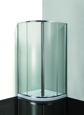 OLSEN SPA - Sprchovací kút SMART - MURO - Farba rámu zásteny - Hliník chróm, Rozmer A - 90, Rozmer B - 90, Smer zatváranie - Univerzálny Ľavé / Pravé, Výplň - Grape bezpečnostné sklo - 4/6 mm OLBMUR90CGBV