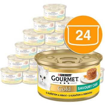 Gourmet gold Savoury Cake s kuraťom a mrkvou 24×  85 g (7613035465671)