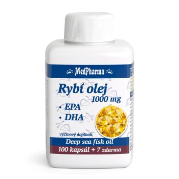 MEDPHARMA Rybí olej 1000 mg - EPA + DHA mg 107 toboliek