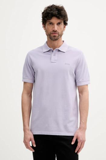 Bavlnené polo tričko BOSS Orange jednofarebné, 50507813