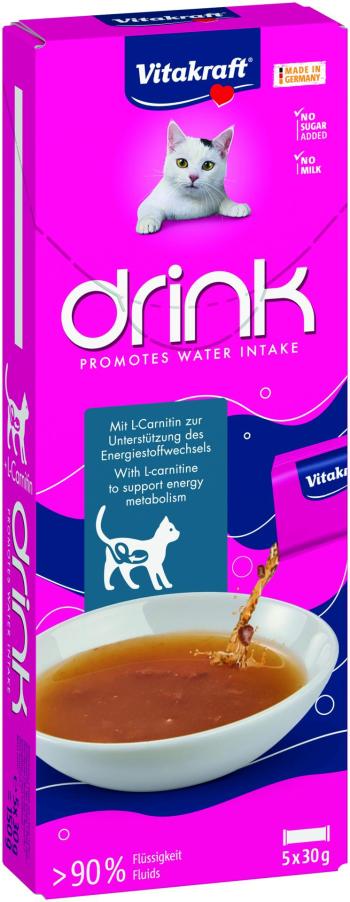 VITAKRAFT Cat drink losos+L-Carnitín 5 x 30 g
