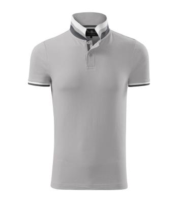 MALFINI Pánska polokošeľa Collar Up - Strieborno-šedá | XL