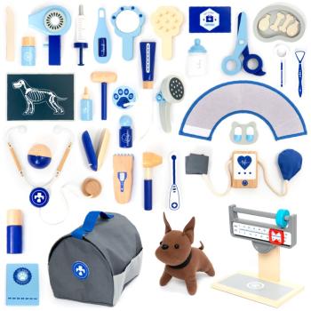UMU Toys Veterinary set aktivity hračka z dreva Blue 3y+