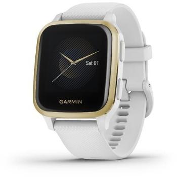 Okosóra Garmin Venu Sq Light Gold/White Band