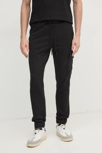 Bavlnené tepláky Calvin Klein Jeans čierna farba, jednofarebné, J30J326762