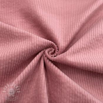 Kordbársony 6W WASHED STRETCH rose