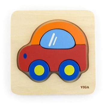 Viga Drevené puzzle pre najmenších Auto (40406)