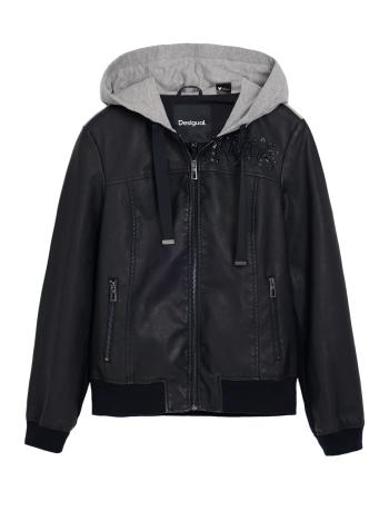 Desigual Átmeneti dzseki 'Mickey Mouse '  szürke / fekete