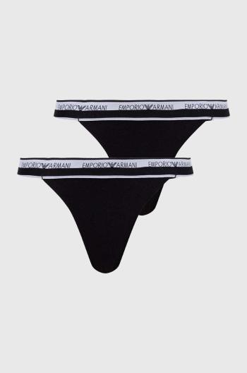 Tangá Emporio Armani Underwear 2-pak čierna farba, 164522 4R227