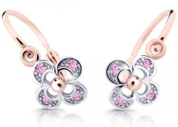 Cutie Jewellery Detské náušnice z ružového zlata C2200-10-X-4 ružová