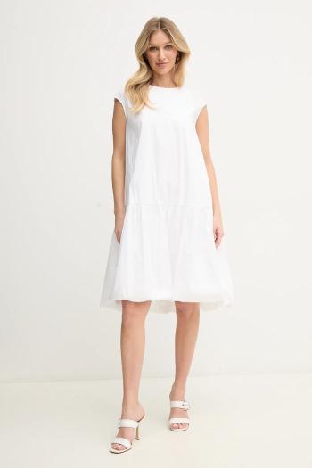 Šaty Liviana Conti biela farba, mini, oversize, L5SK73