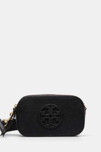 Kožená kabelka Tory Burch Miller čierna farba, 171956-001